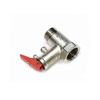 Клапан для водонагревателя, предохранительный, 1/2, с ручкой, 6 бар, 0, 6 МПа, код 100506