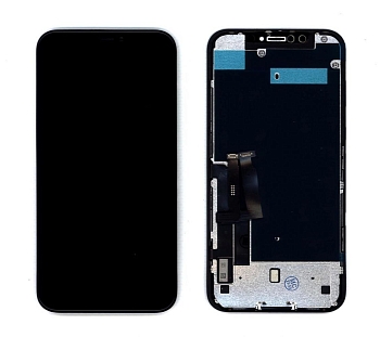 Дисплей для Apple iPhone XR в сборе с тачскрином (AAA (TFT)) в сборе, черный с рамкой