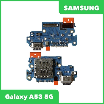 Системный разъем (разъем зарядки) для Samsung Galaxy A53 5G SM-A536, разъем SIM и микрофон