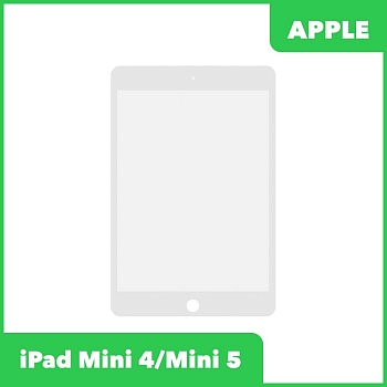 Стекло для переклейки Apple iPad Mini 4, Mini 5, белый