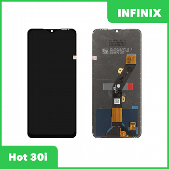 LCD дисплей для Infinix Hot 30i с тачскрином (черный) 100% оригинал